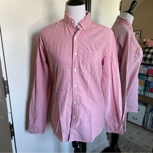 🔴 American Eagle Mens Small Pink Button Down Shirt